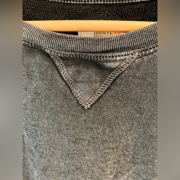 Route 66 clothing vintage crew neck sweatshirt, size M. Faded distressed black. - Picture 3 of 5